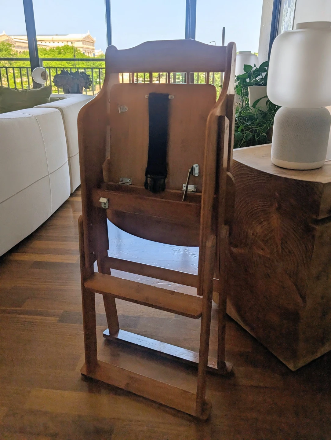 Weiketery Amish Solid Wood Folding Baby High Chair - photo 2