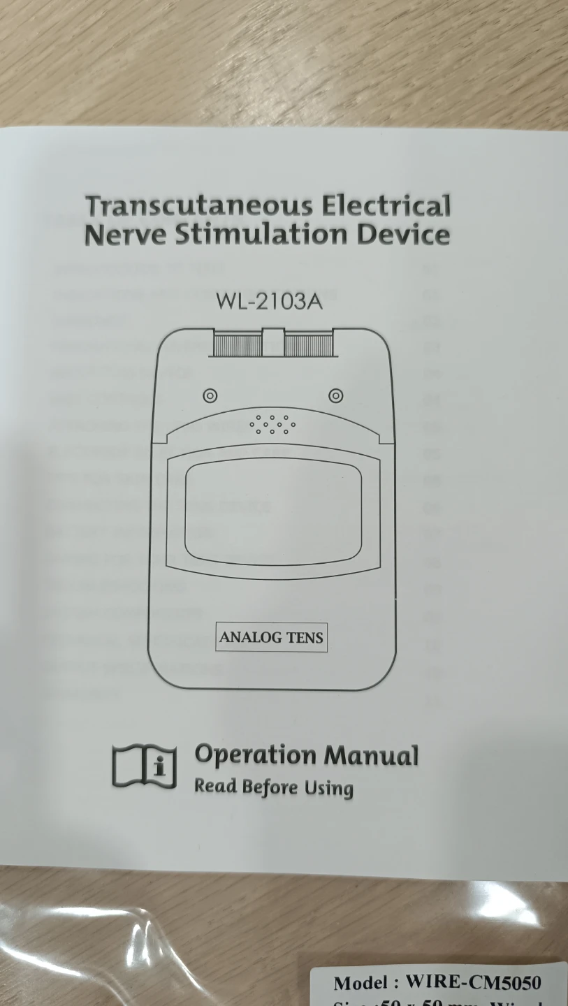 Well-Life Healthcare TENS Device WL-2103A with 50x50mm Wires - photo 3