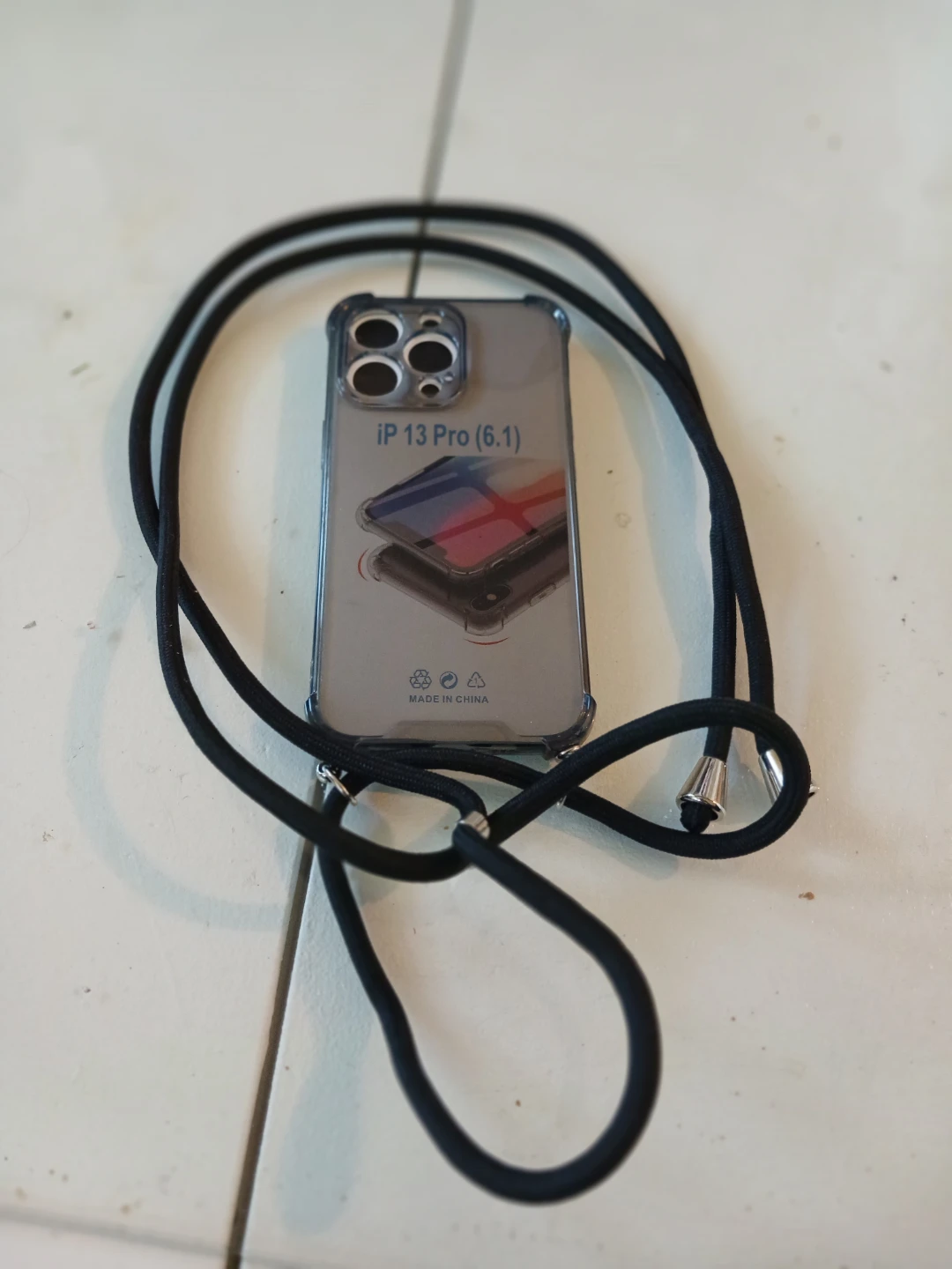 iPhone 13 Pro (6.1) Clear Case with Black Lanyard