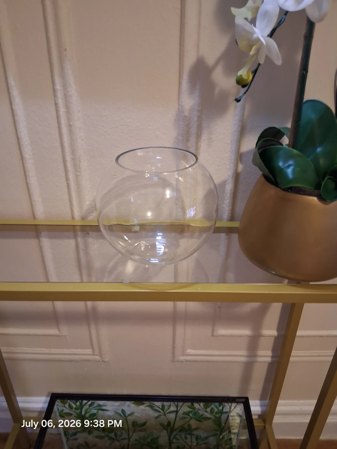 1 1/2 gallon Clear Glass Betta Fish  Bowl