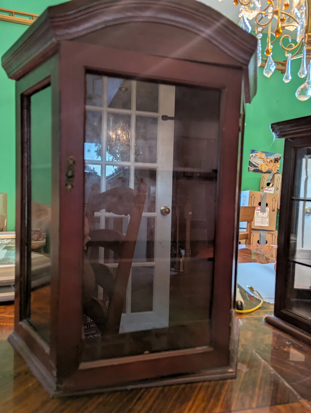 Wooden Display Cabinet with Glass Doors - photo 3