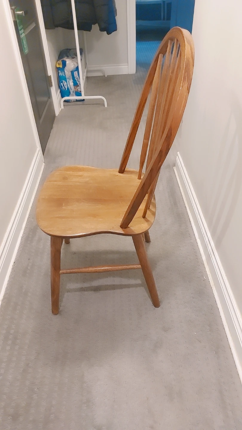 Wooden Spindle Back Chair - photo 2
