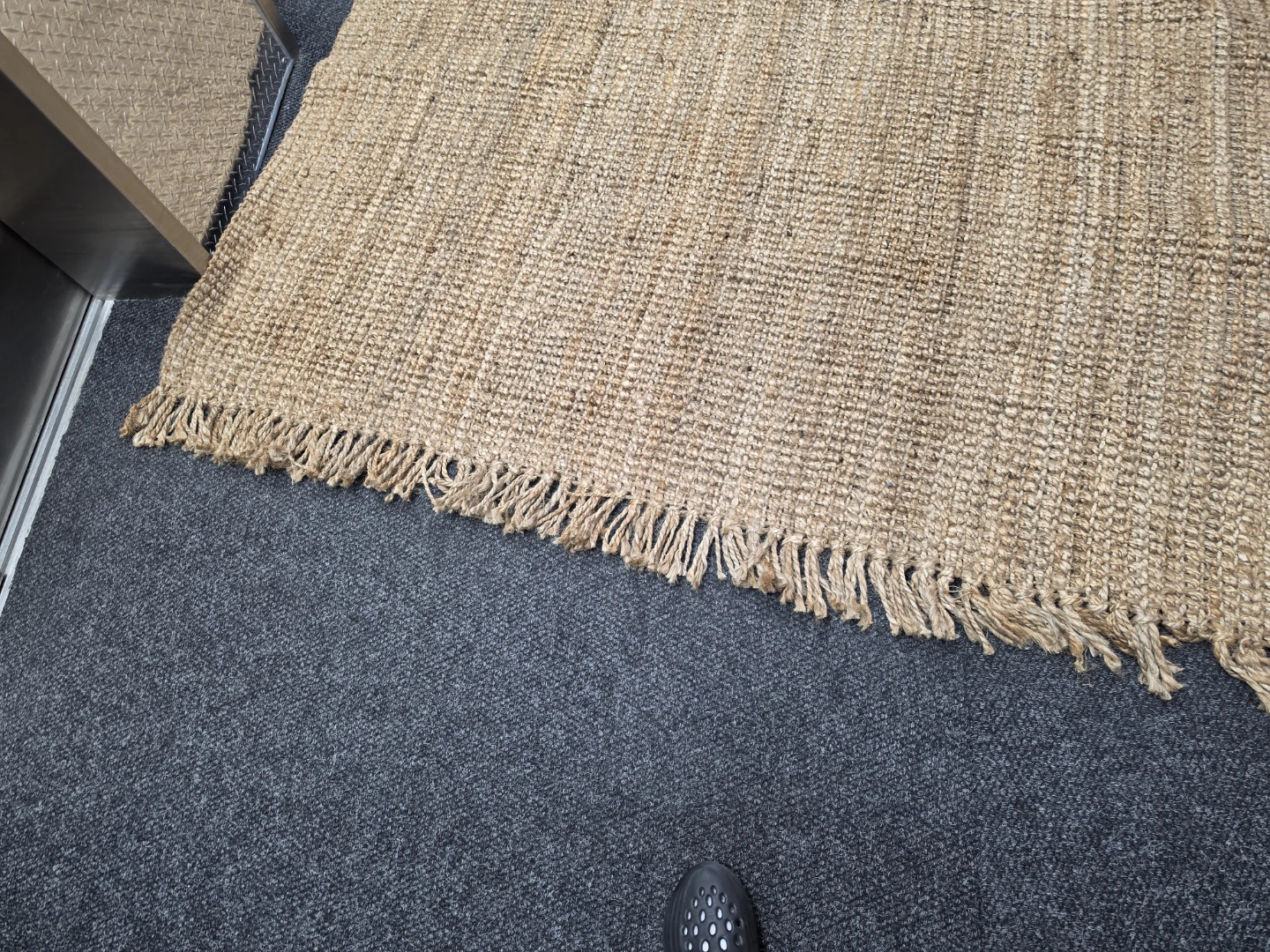 Jute Area Rug with Fringe - photo 4