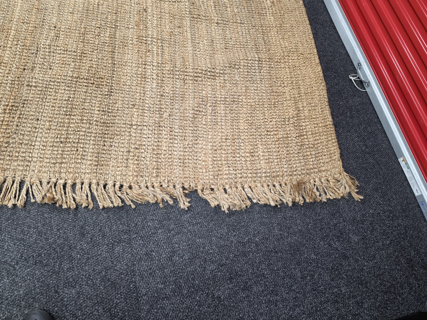 Jute Area Rug with Fringe - photo 5
