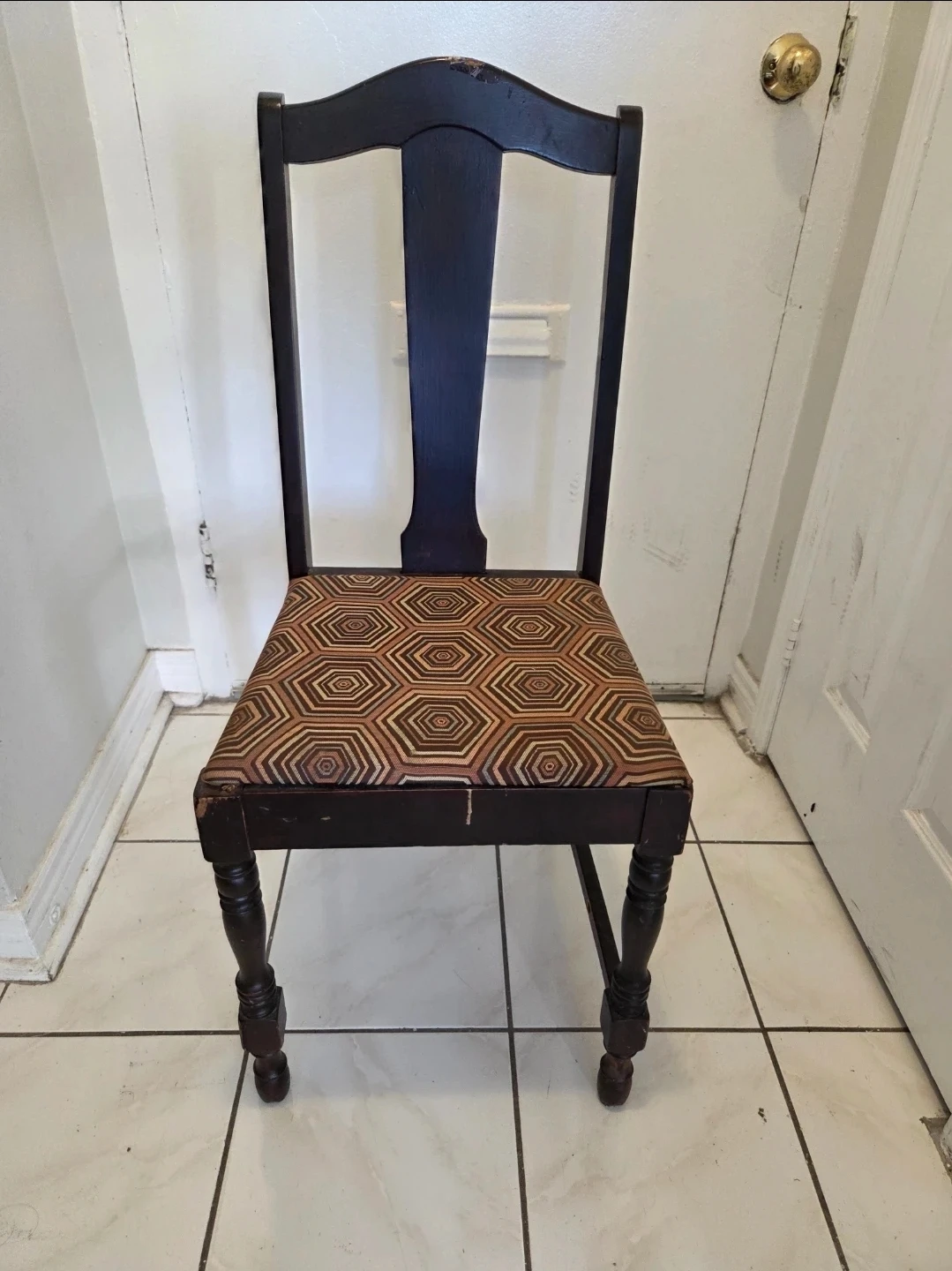 Dark Wood Dining Chair - photo 2