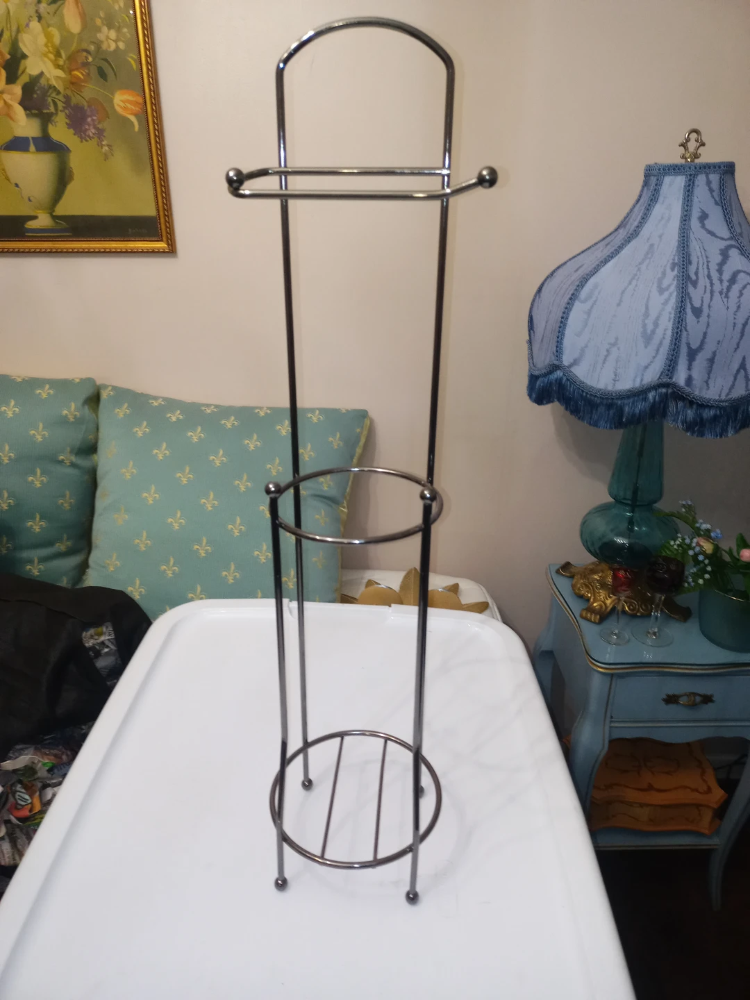 Toilet Paper Holder - Charcole Gray Chrome Finish