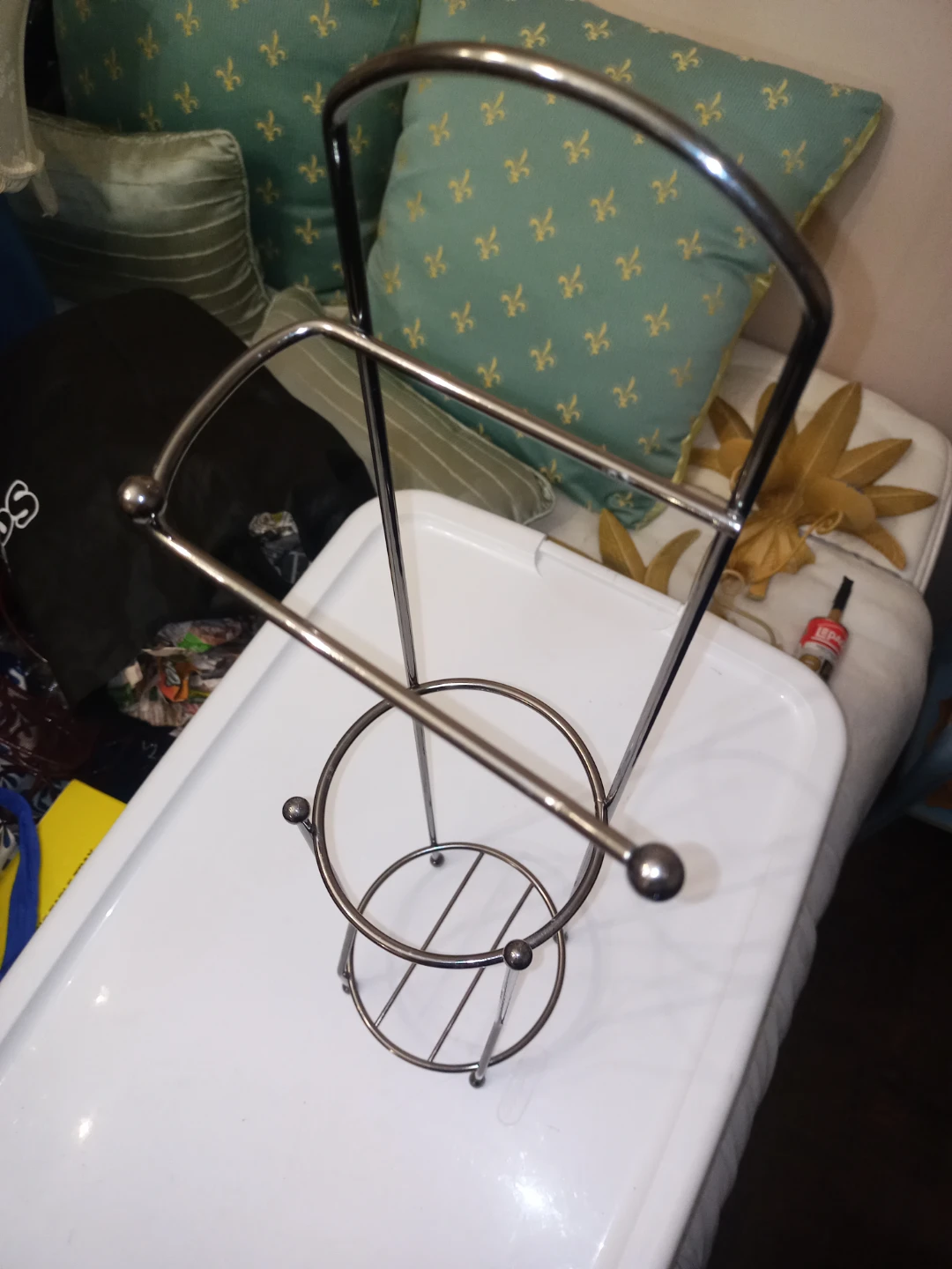 Toilet Paper Holder - Charcole Gray Chrome Finish - photo 2