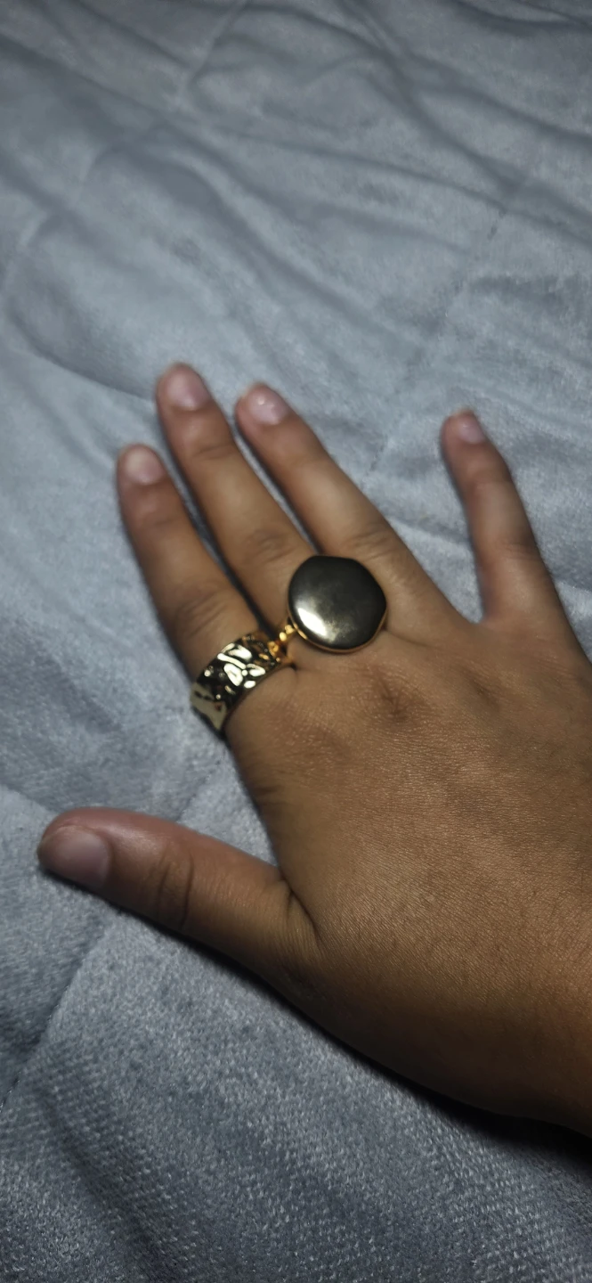 Set of 8 Gold Statement Rings - photo 4