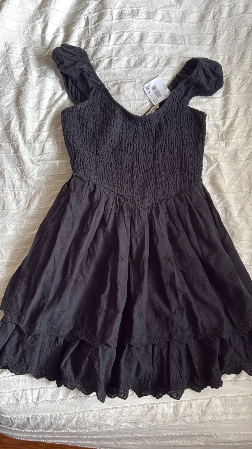 American Eagle Smocked Black Dress - photo 2