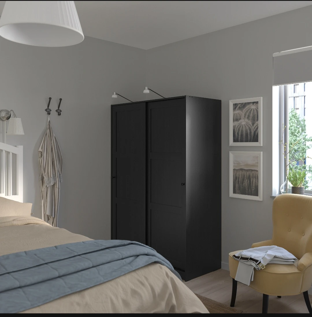 IKEA RAKKESTAD Wardrobe with sliding doors - photo 5