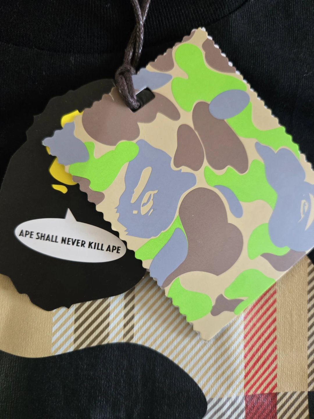 BAPE X BURBERRY T shirt  - Black - photo 2