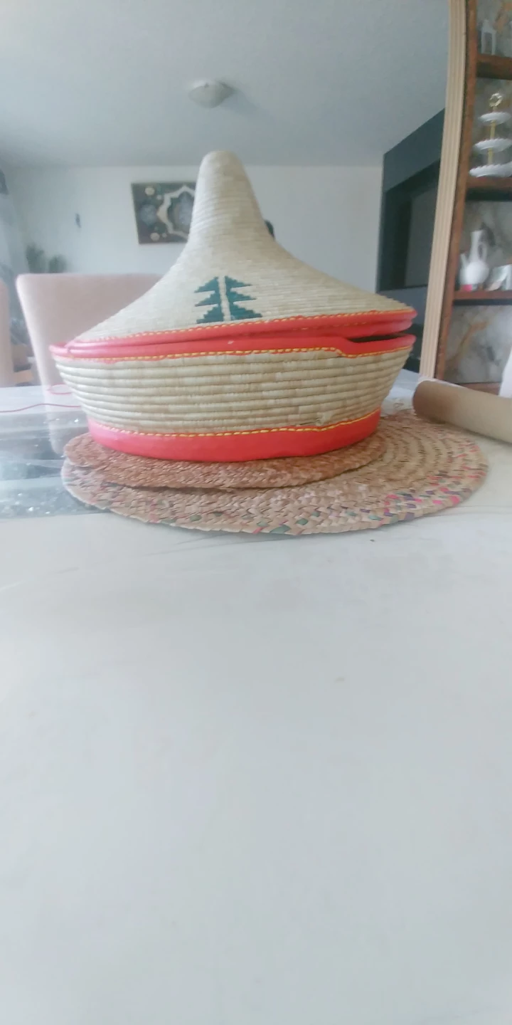 Woven Basket with Lid