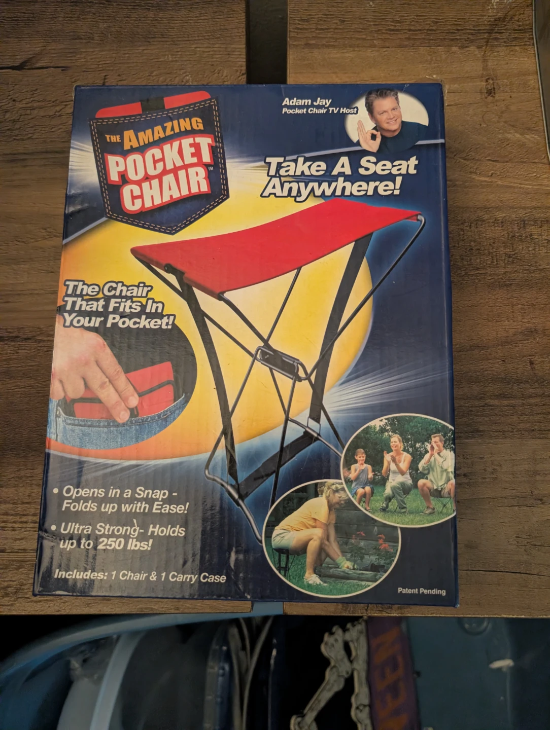 The Amazing Pocket Chair - Portable Folding Seat