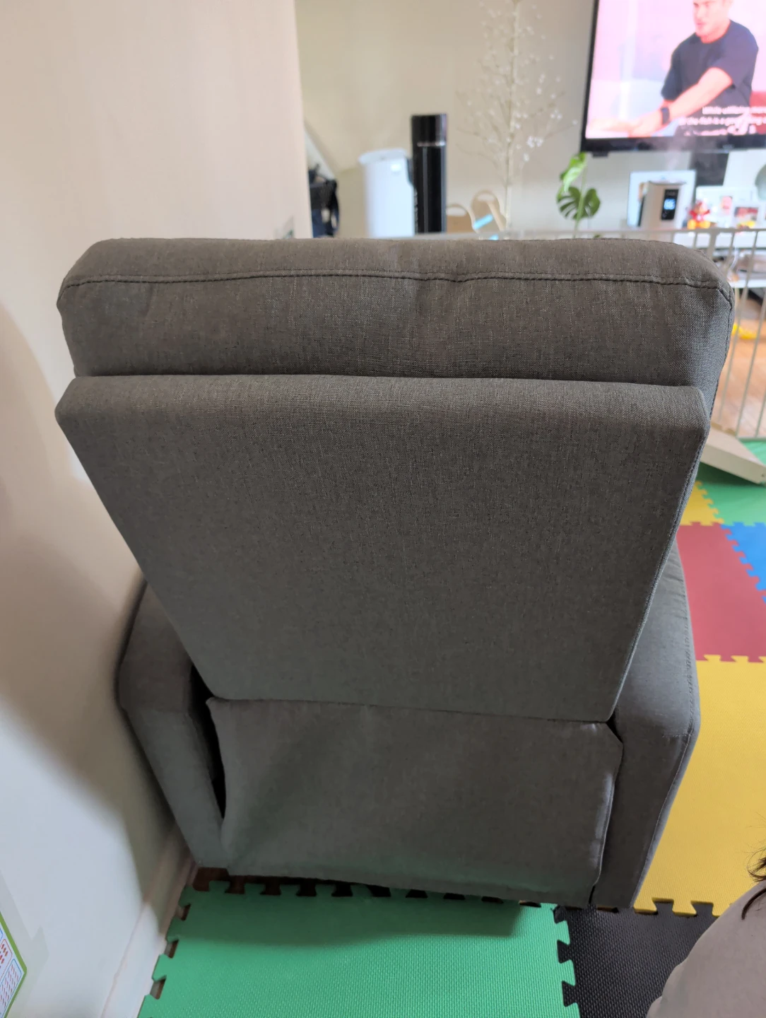 Grey Recliner rocking Chair - photo 3