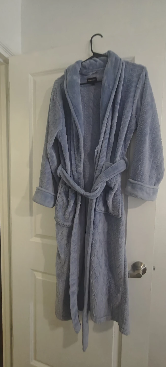 Room Service Blue Fleece Robe