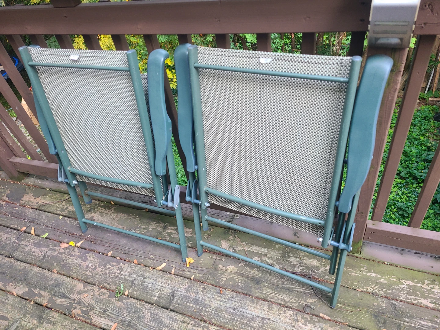 Folding Outdoor Chairs Set of 2