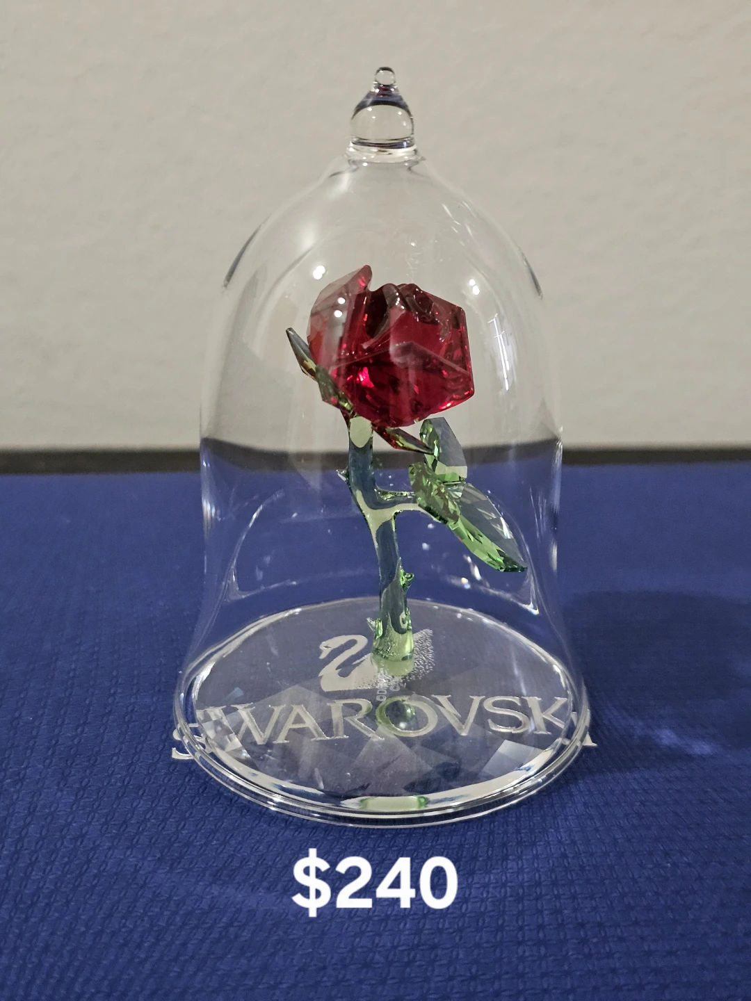 Swarovski Enchanted Rose Glass Figurine