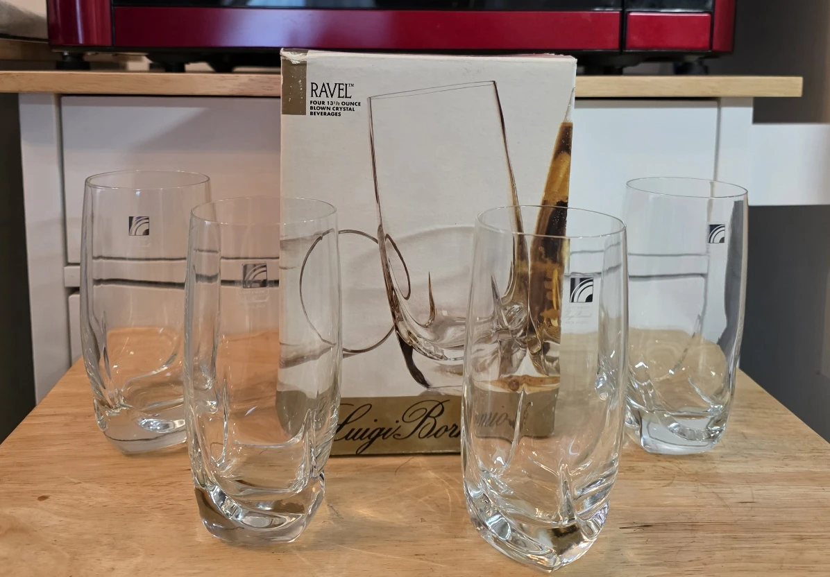 Luigi Bormioli Ravel Four 13.5oz Highball Glasses