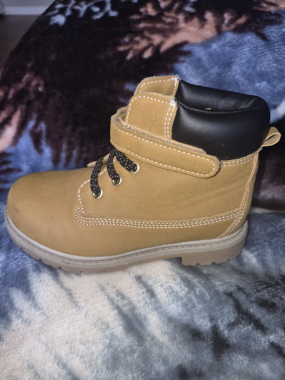 Kids Tan Work Boots Size 10