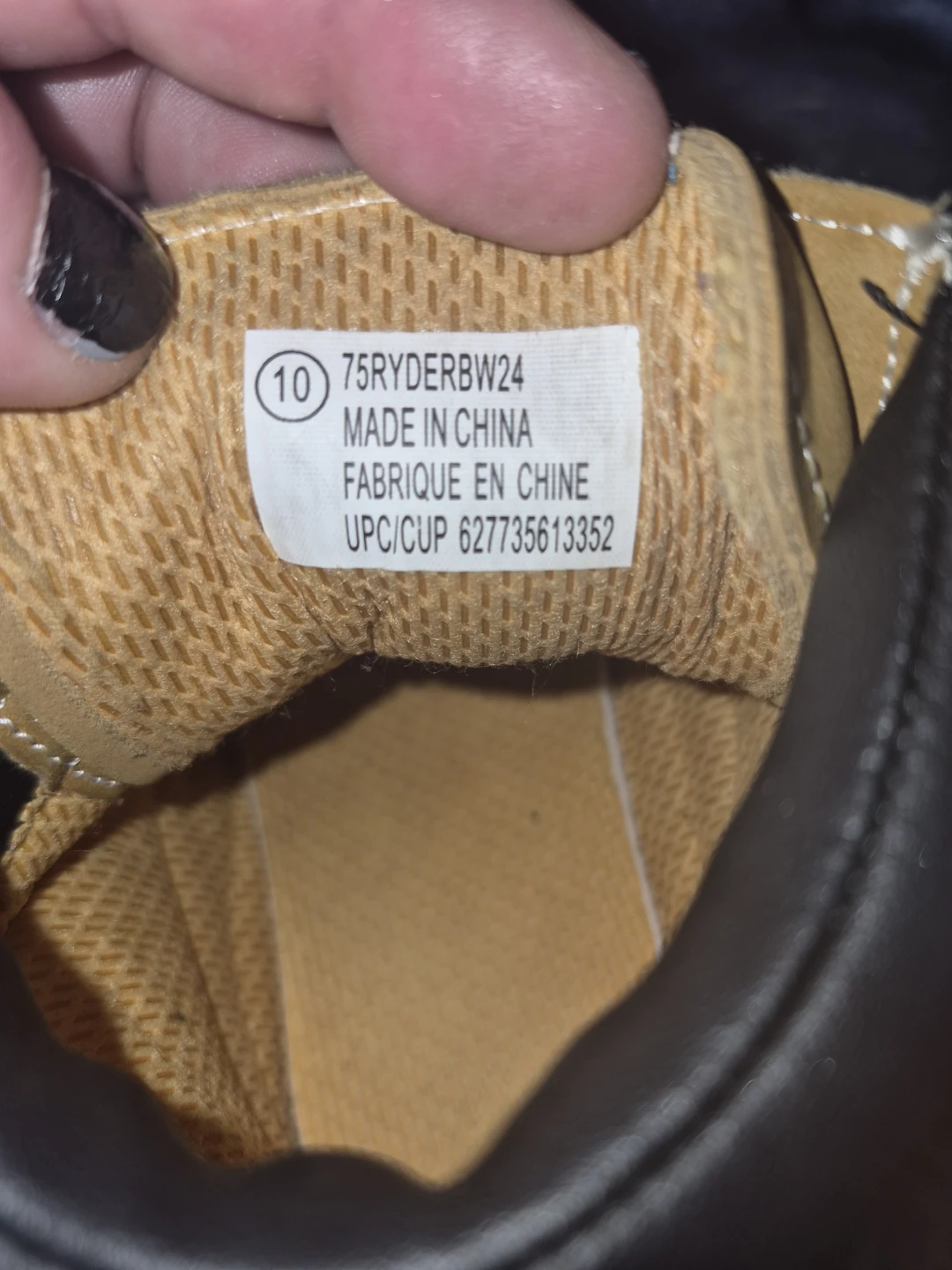 Kids Tan Work Boots Size 10 - photo 3