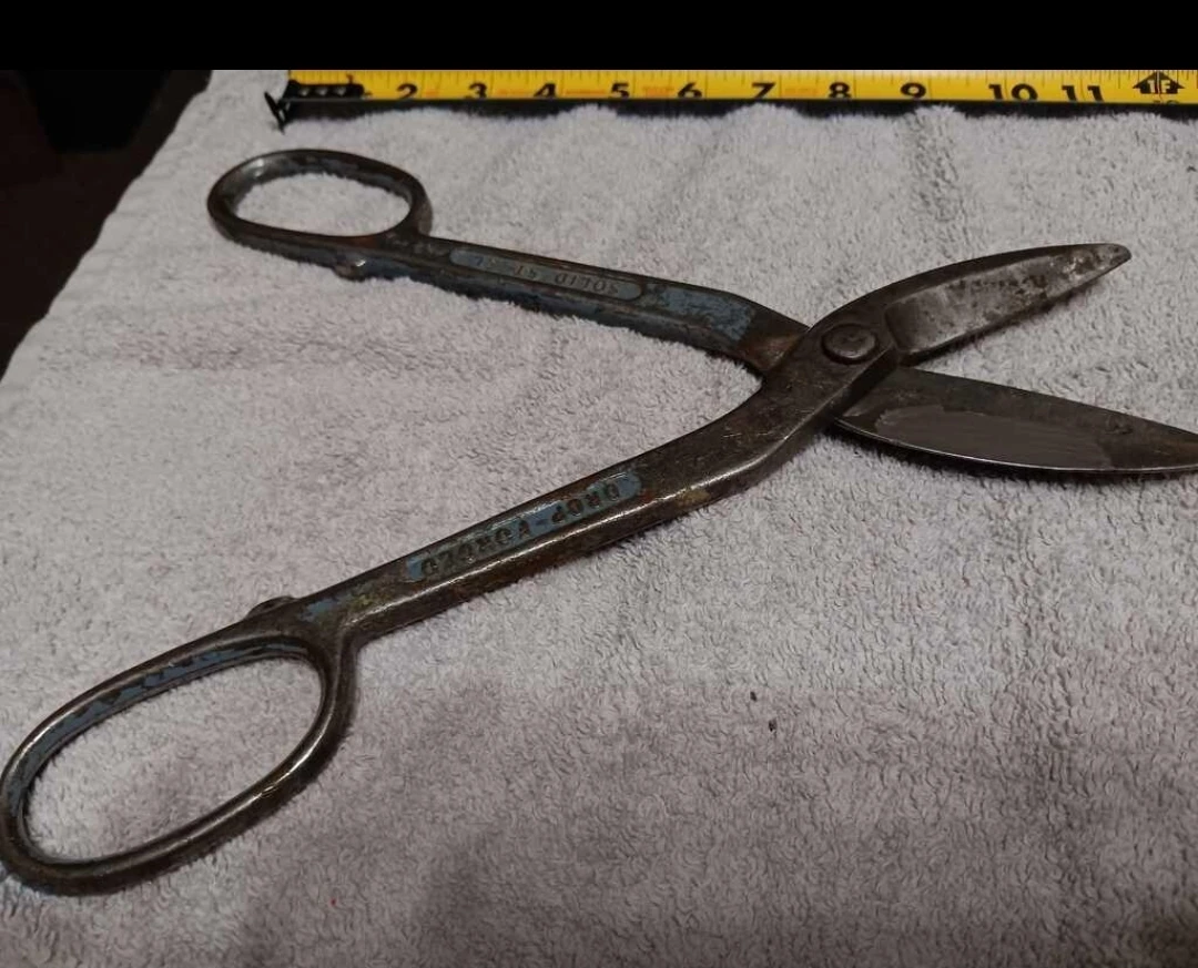 12 inch Vintage Tin Snips Shears