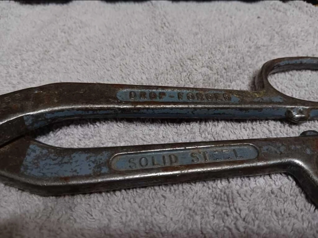 12 inch Vintage Tin Snips Shears - photo 2