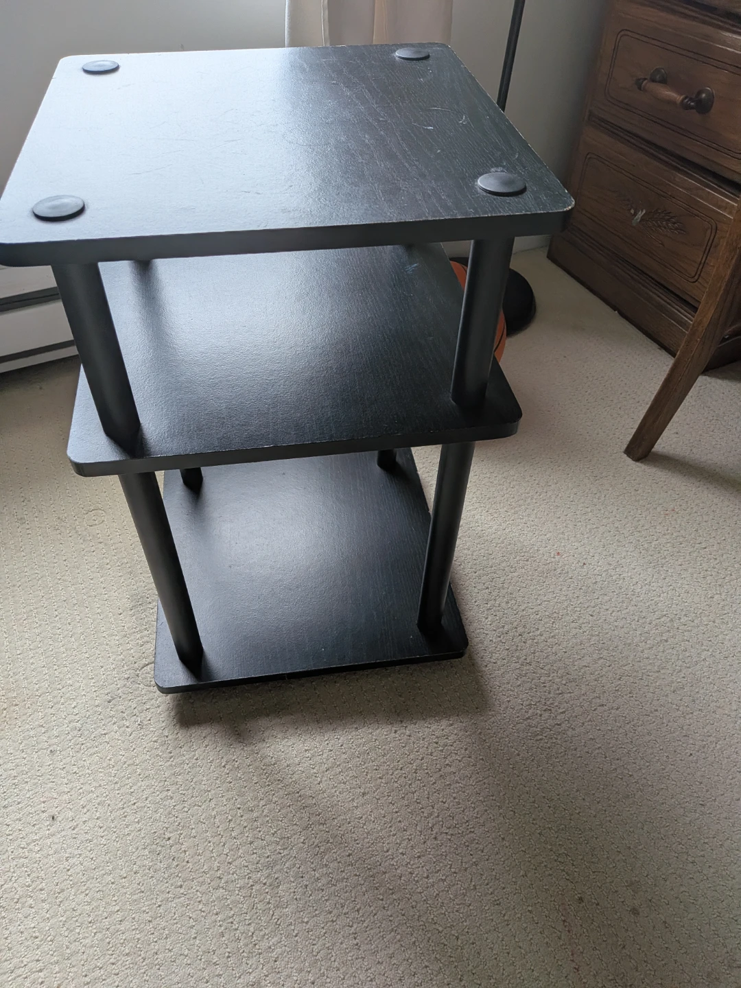 Black 3-Tier Side Table - photo 2