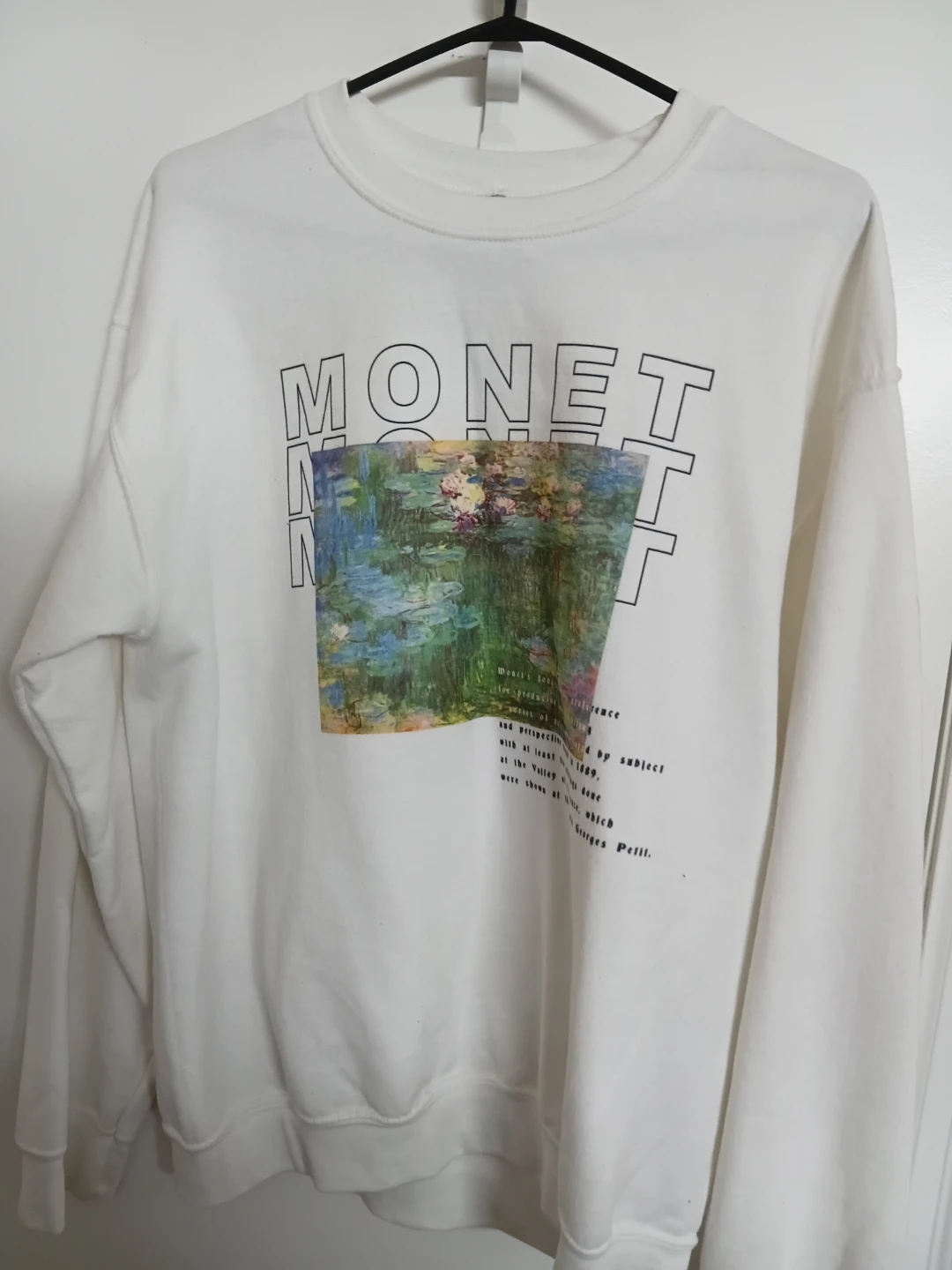 White Monet Graphic Sweatshirt