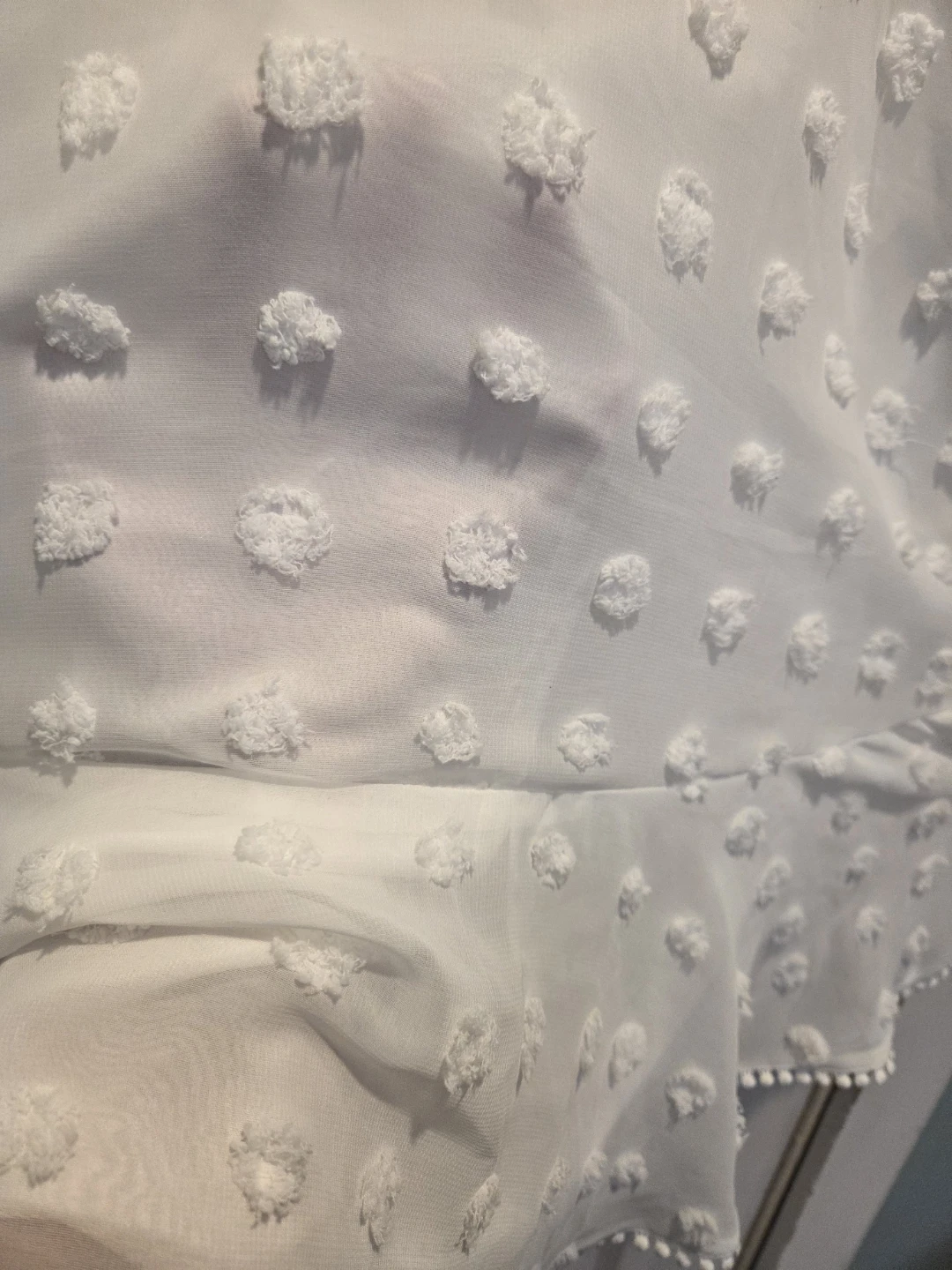 White Simplye Textured Dress Size M - photo 5