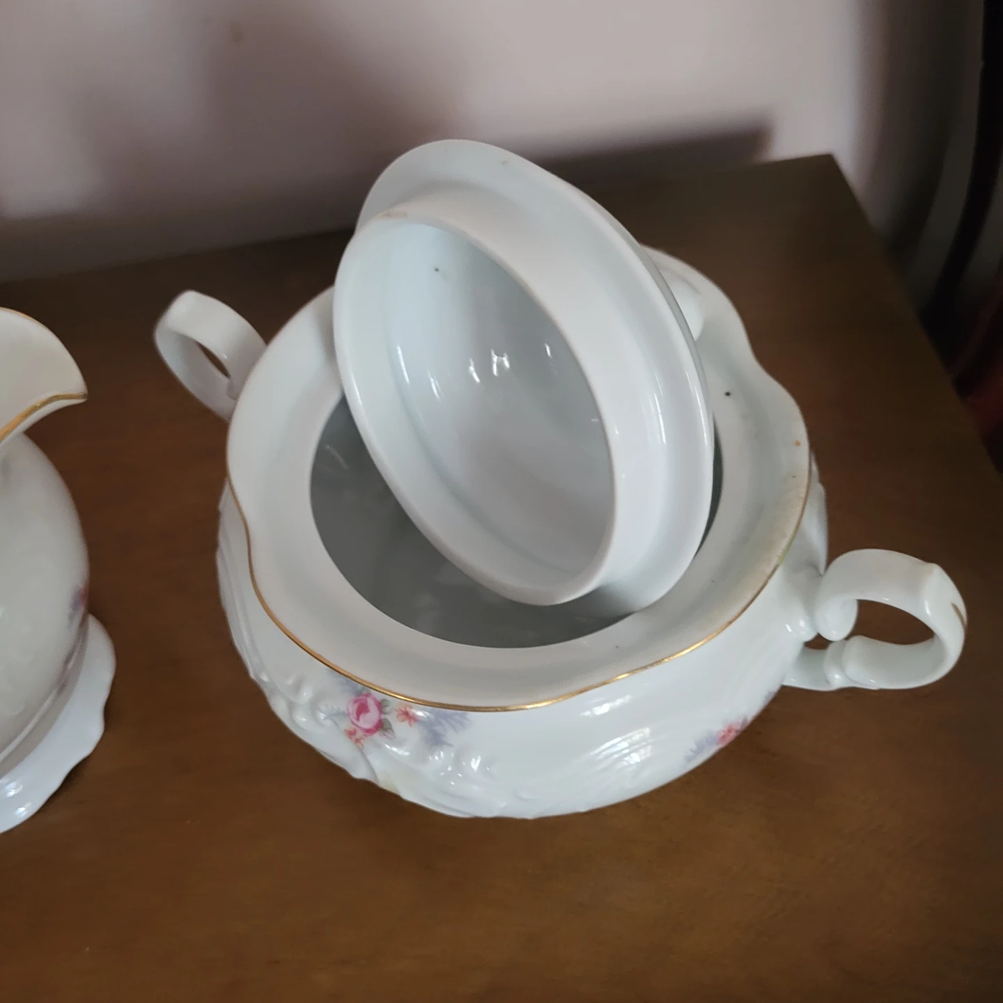 Wawel Porcelain Sugar Bowl and Creamer Set - photo 3
