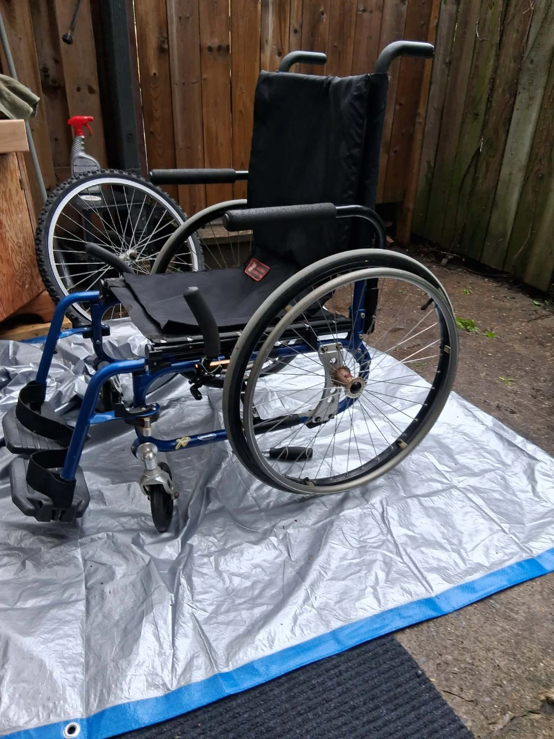 Blue Manual Wheelchair - photo 4