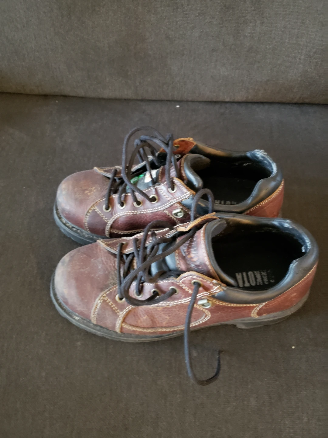 Dakota Brown Leather Work Boots - Size 9 - photo 3