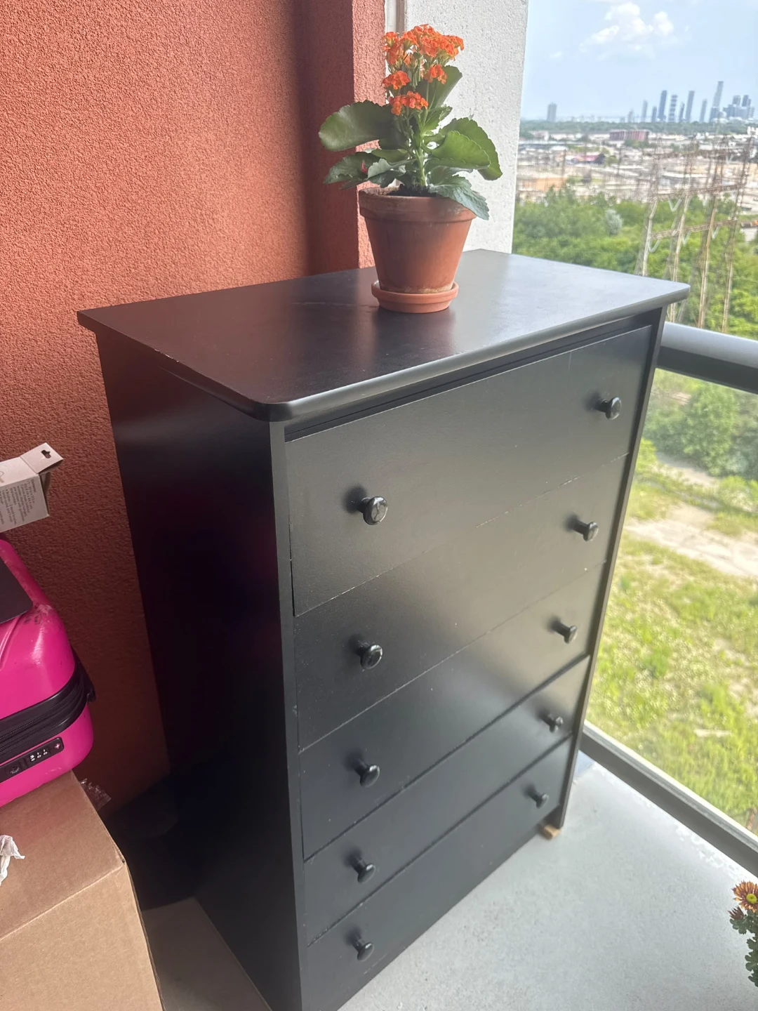 Black 5-Drawer Dresser - photo 2