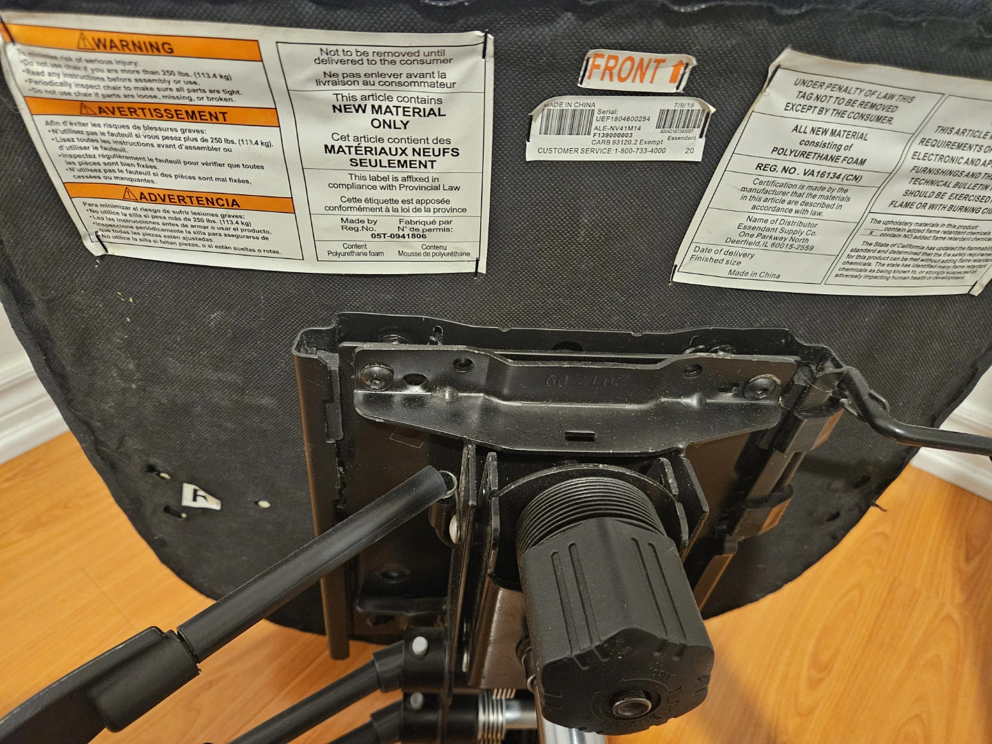 Black Mesh Office Chair - photo 2