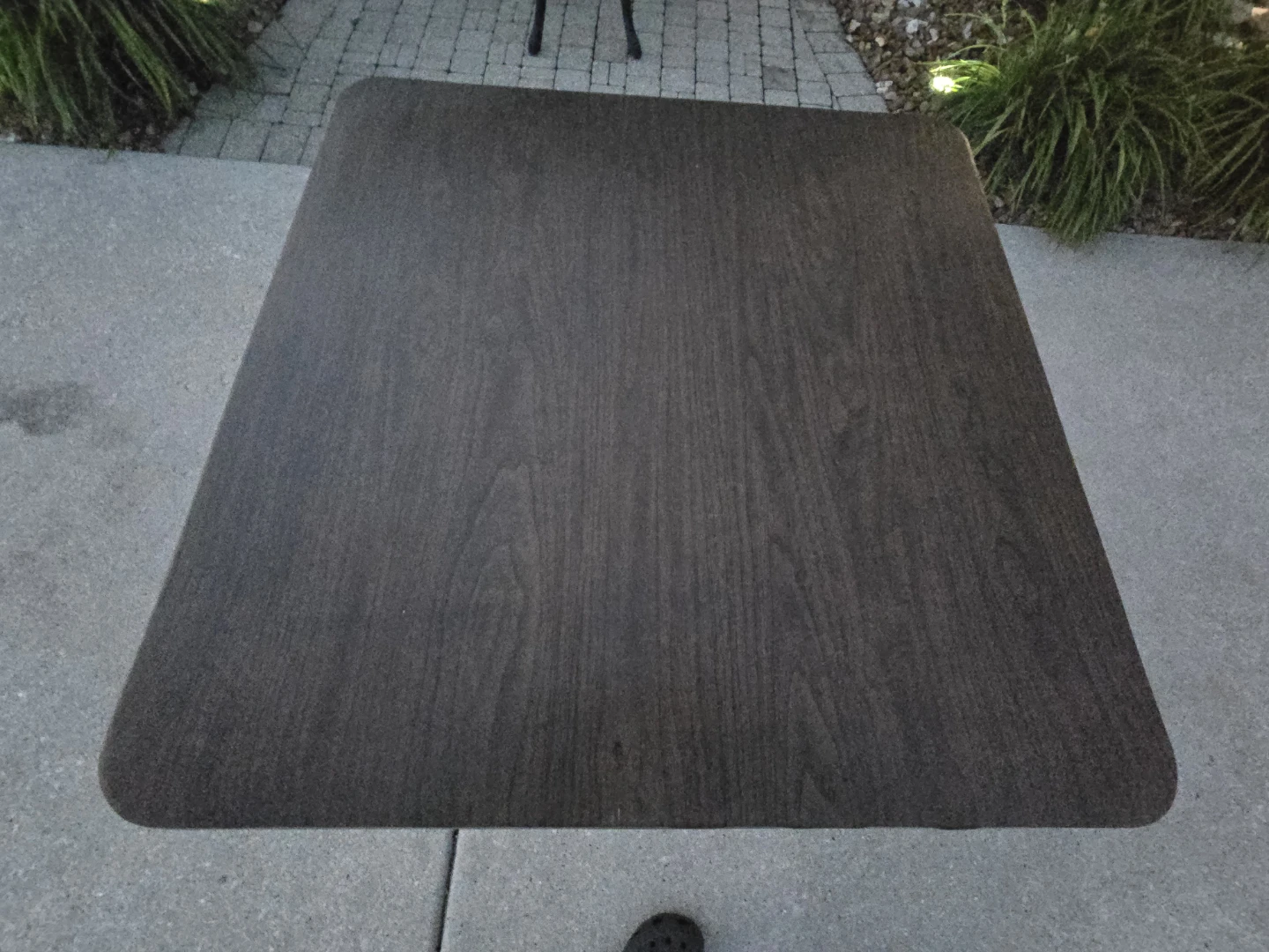 Folding Table with Metal Legs and a Wood Top - photo 2