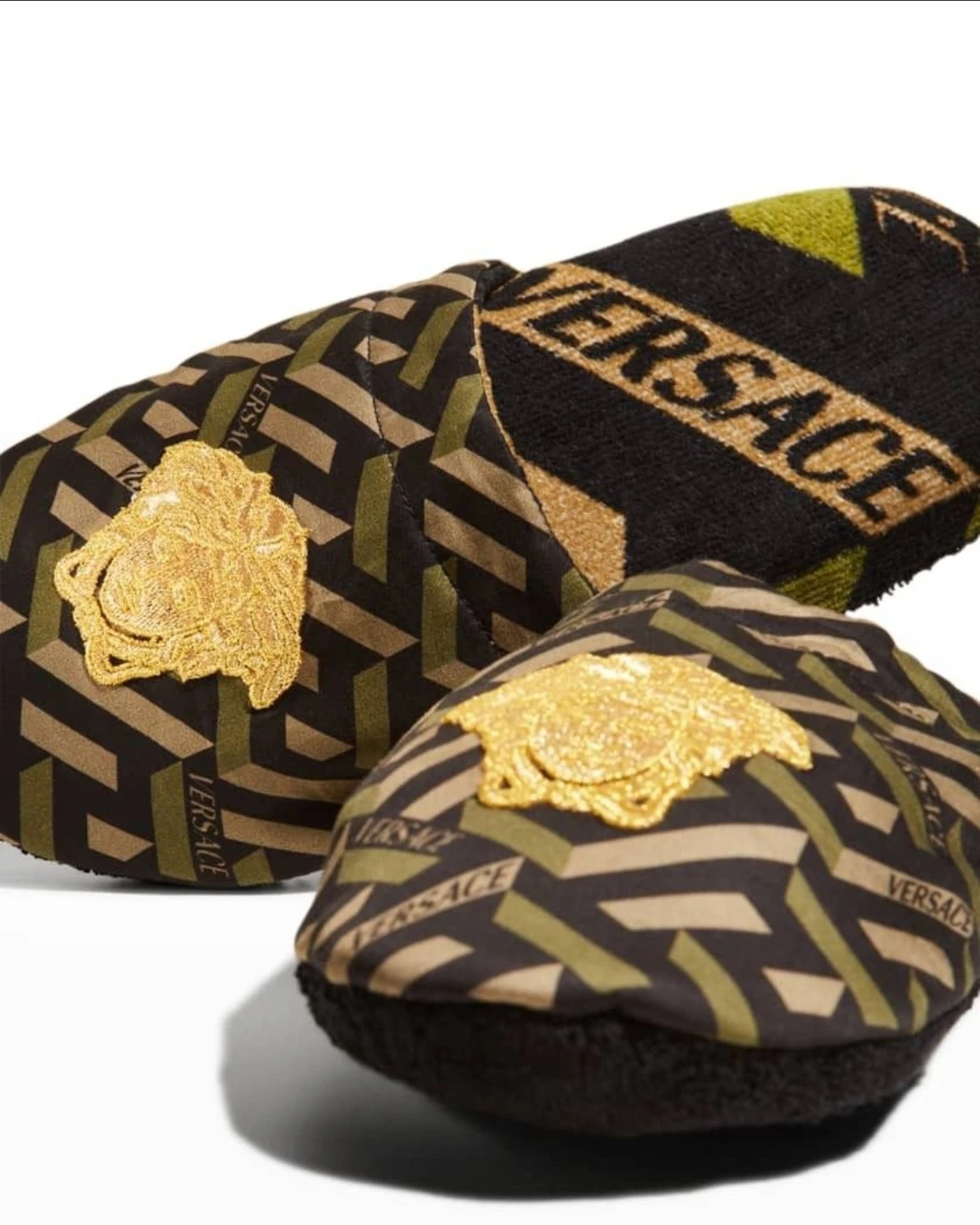 Versace Medusa Logo Slippers XL $200