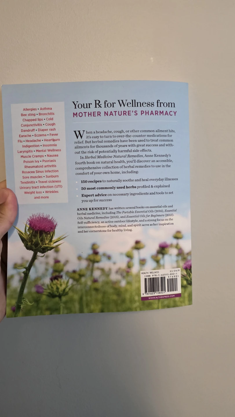 Herbal Medicine Natural Remedies Book by Anne Kennedy - photo 2