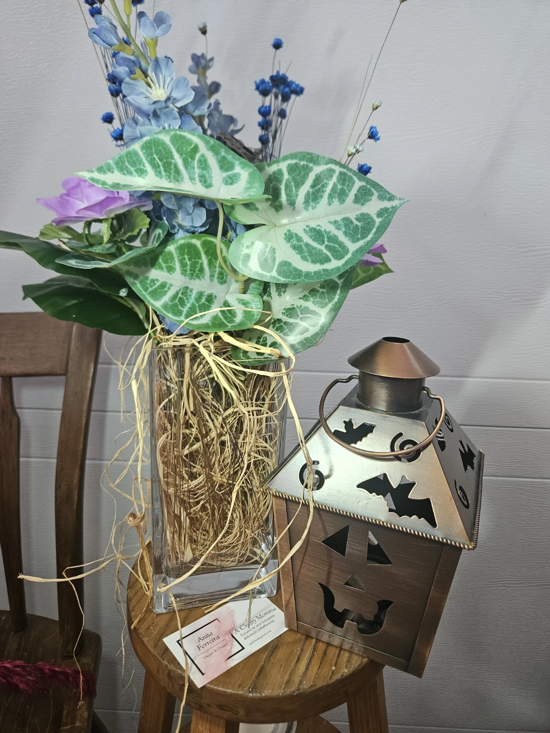 Florals and a Halloween Lantern