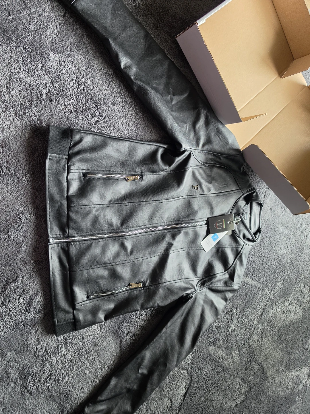 Black Faux Leather Jacket