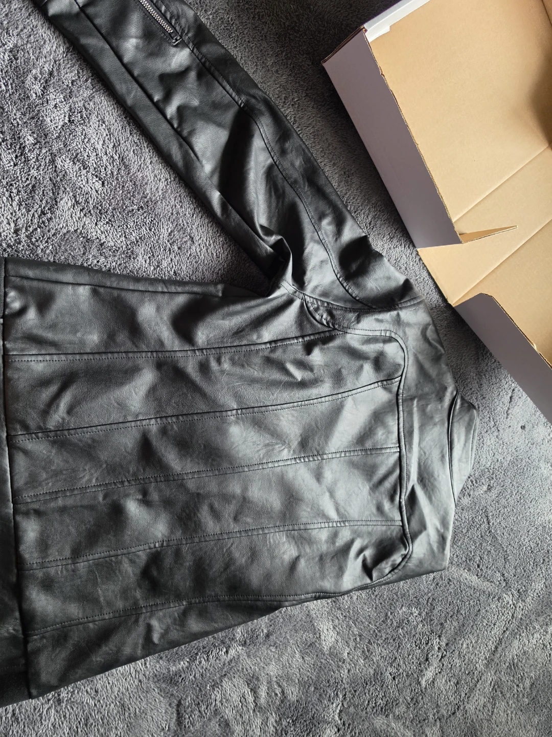 Black Faux Leather Jacket - photo 3