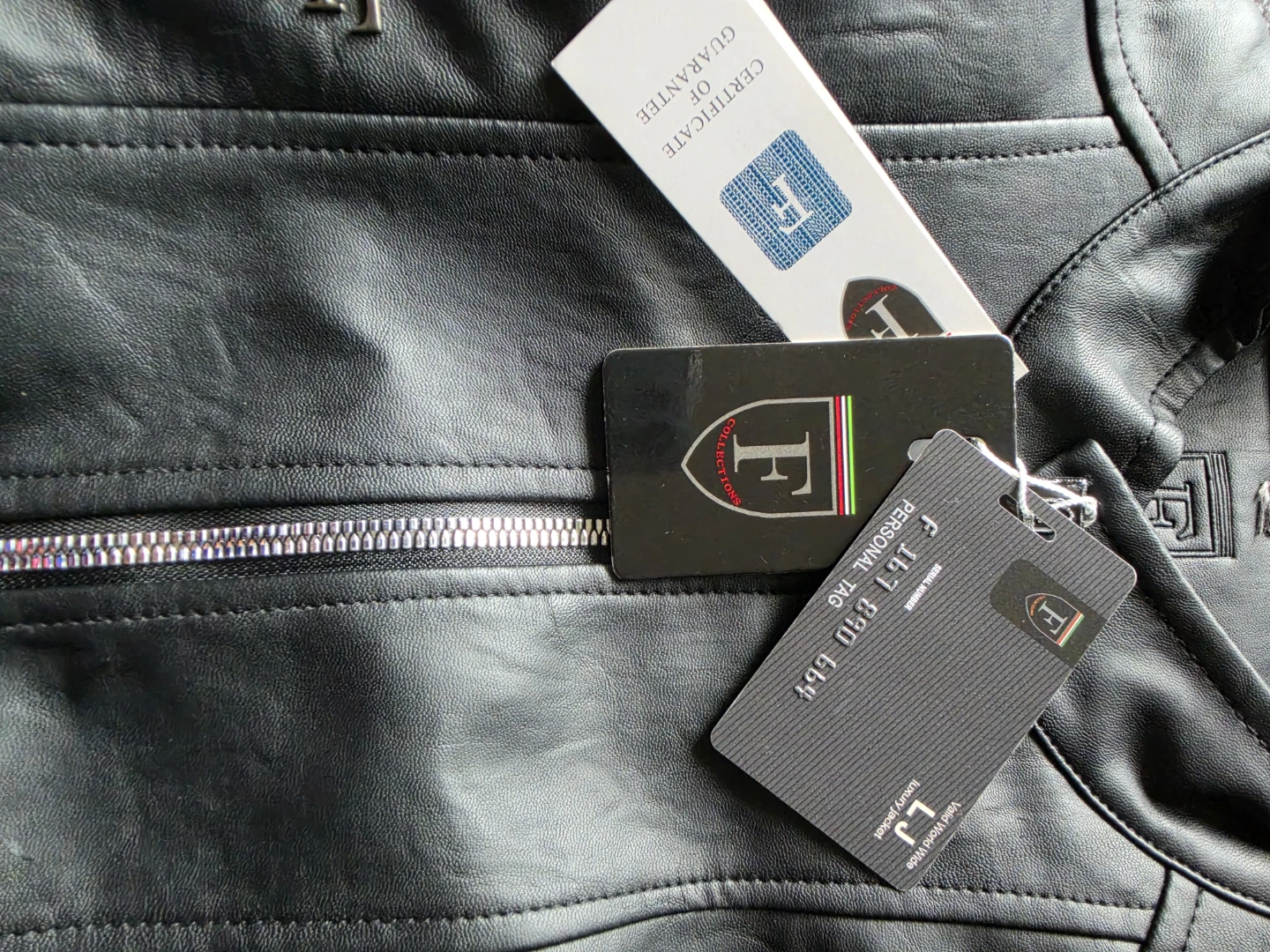 Black Faux Leather Jacket - photo 5