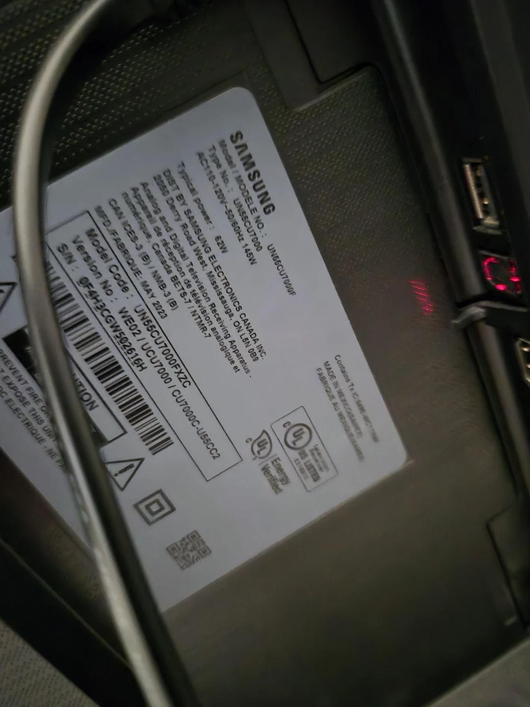 Samsung 55" TV UN55CU7000 - photo 2