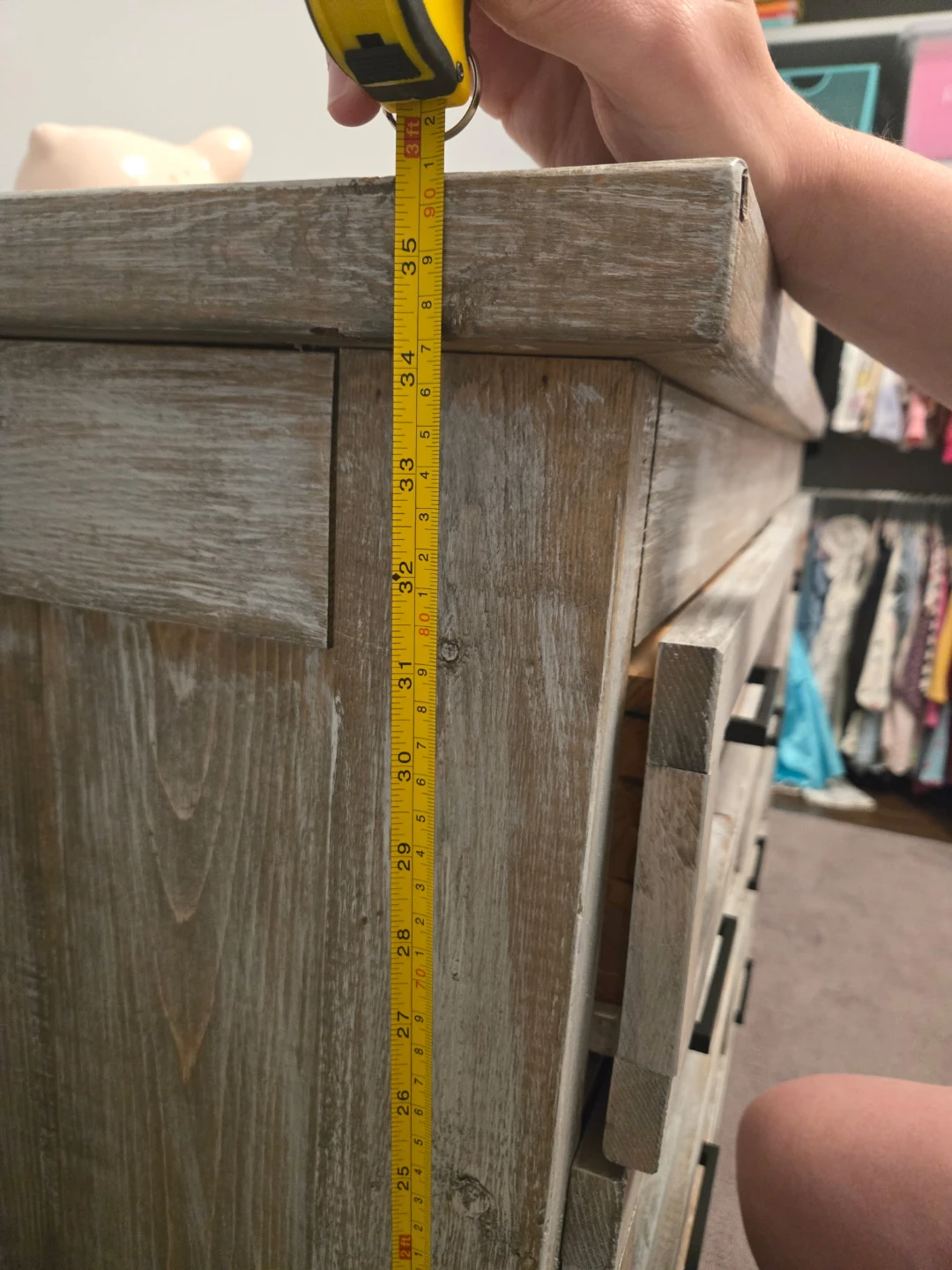Distressed Wood 8-Drawer Dresser - photo 3