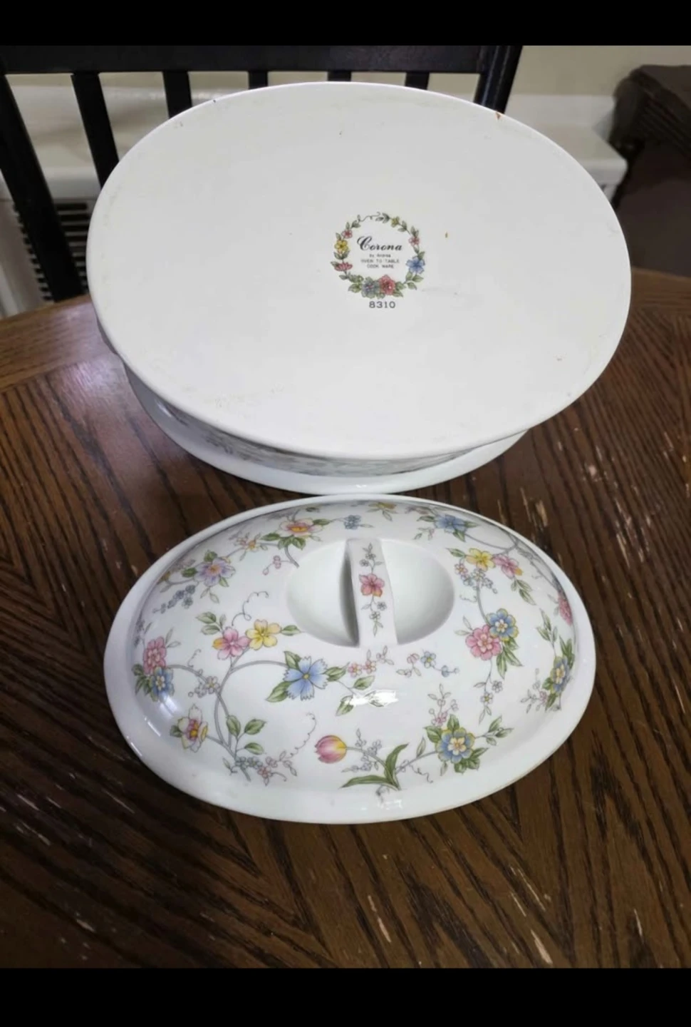 Corona by Andrea Cookware Floral Casserole Dish with Lid