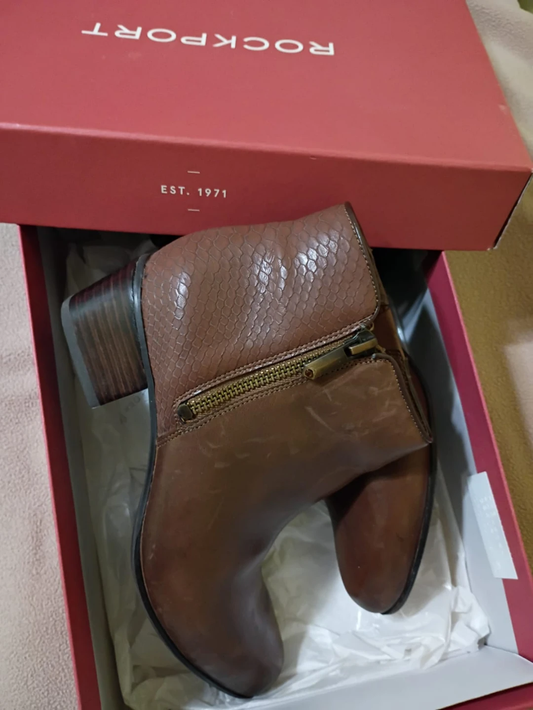 Rockport Brown Leather Ankle Boots - photo 2