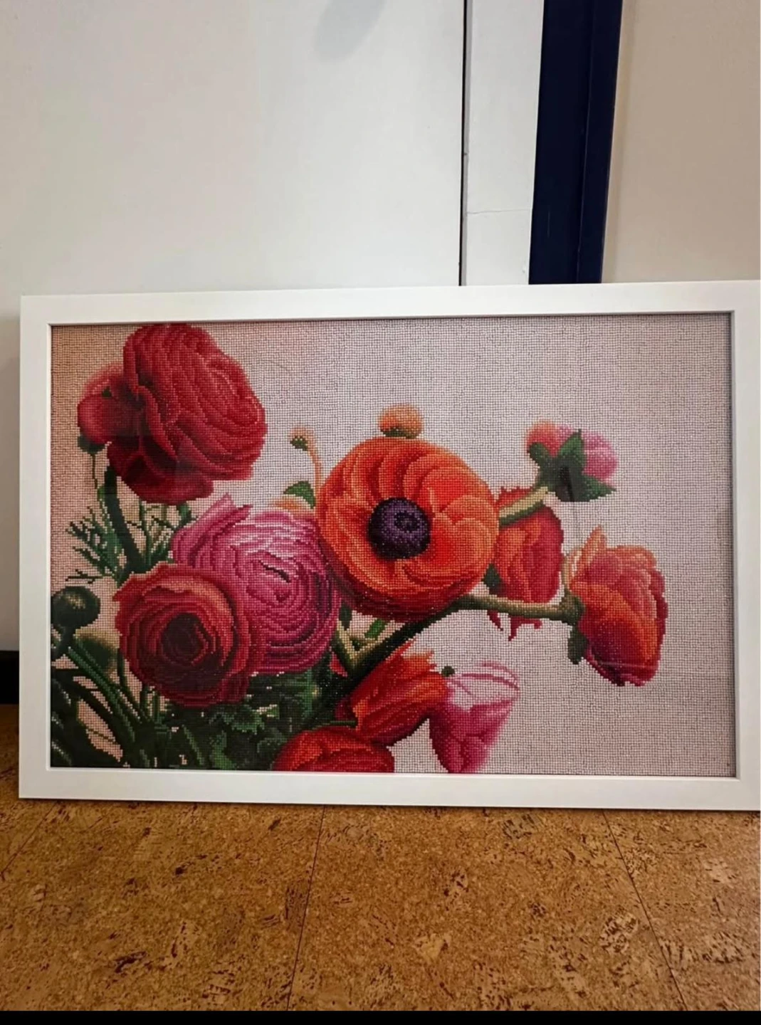 Framed Floral diamond Art