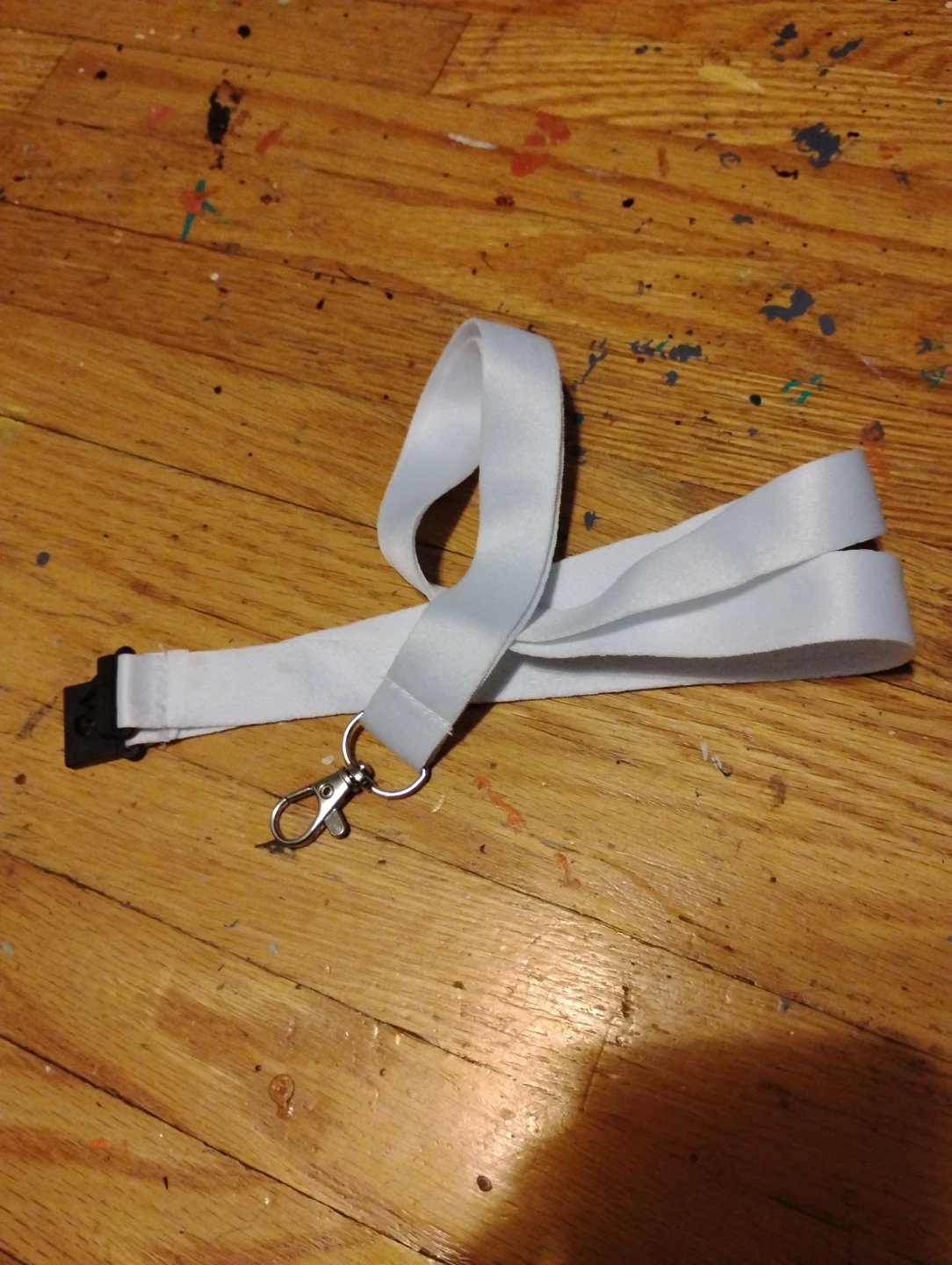 White lanyard