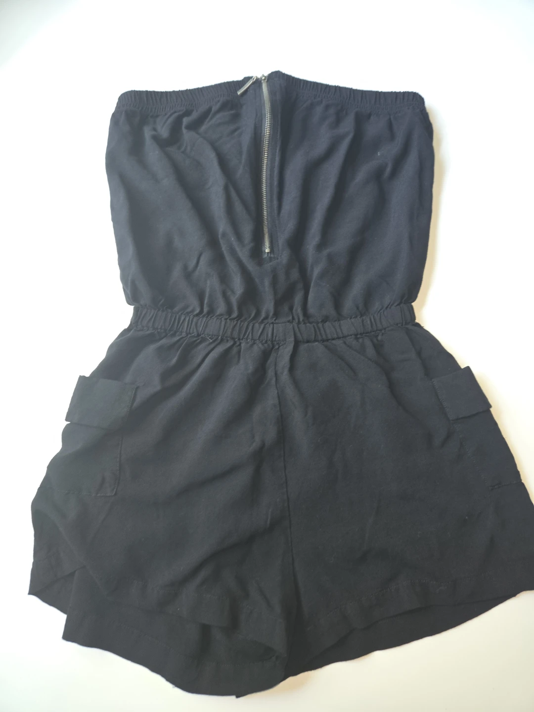 Black Strapless Short Romper - photo 3