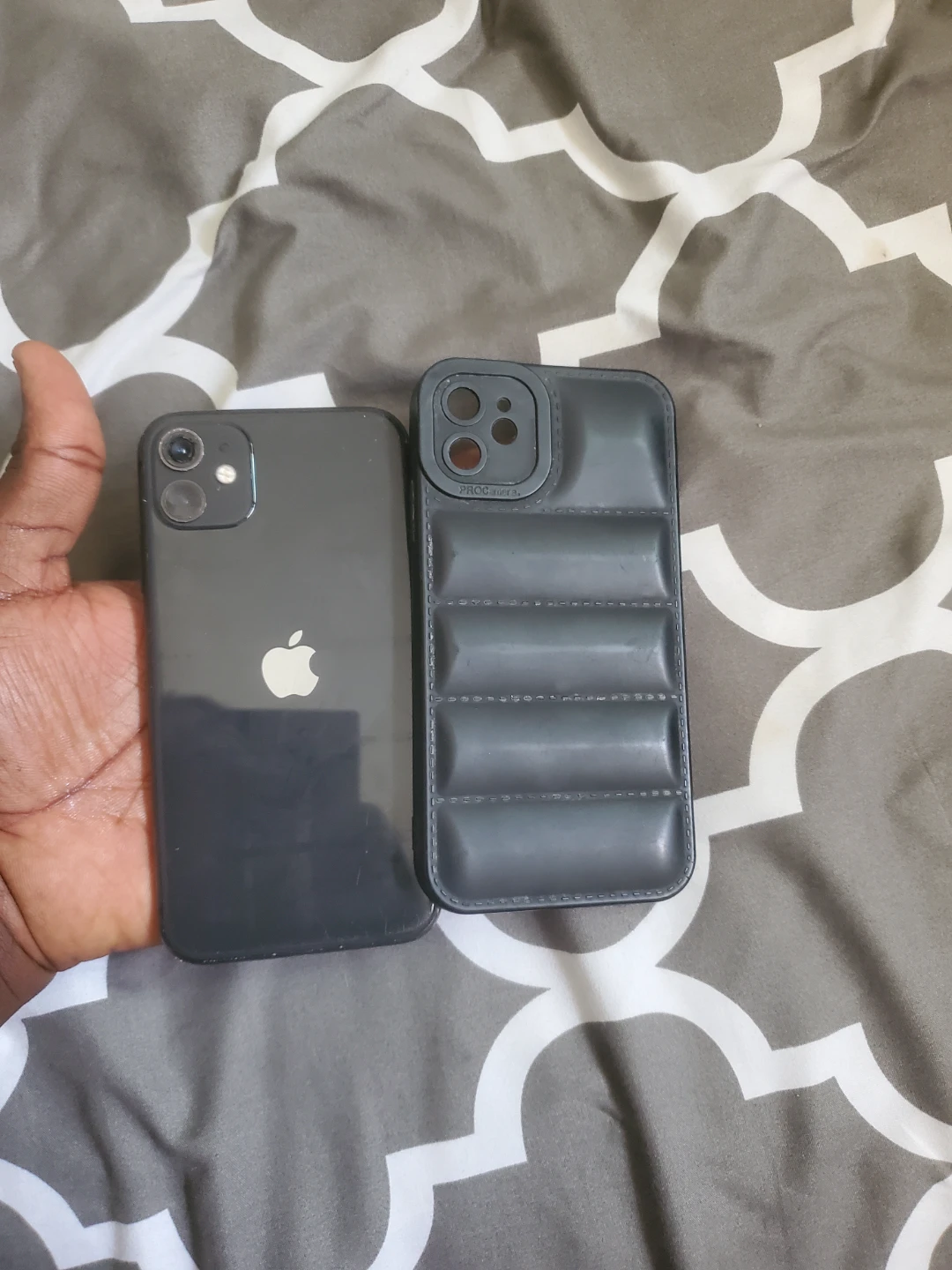 iPhone 11 with Case and Belkin Charger