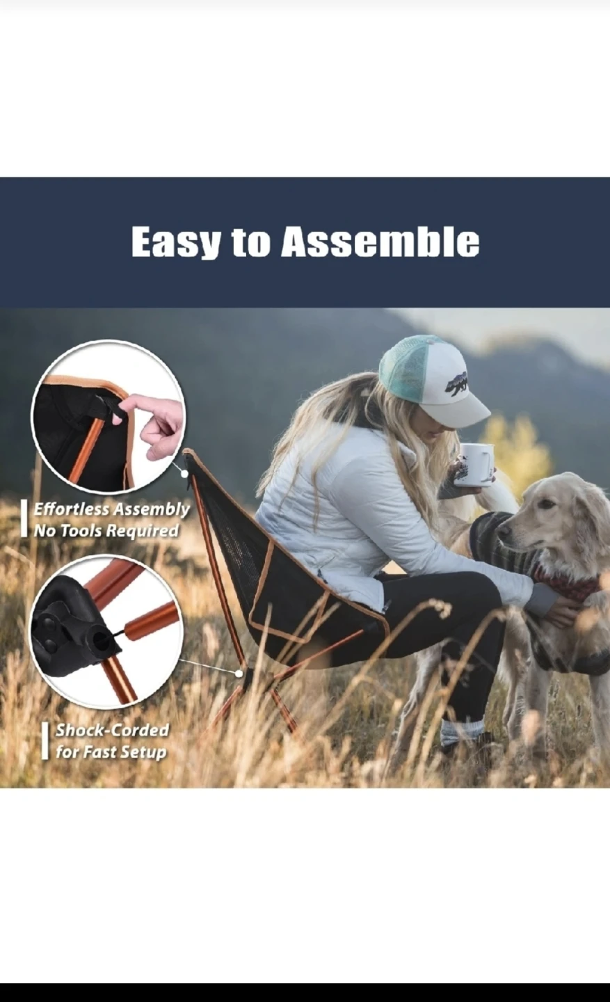 New # 2 yizi go Camping Chairs, Folding Camping Chair - photo 4